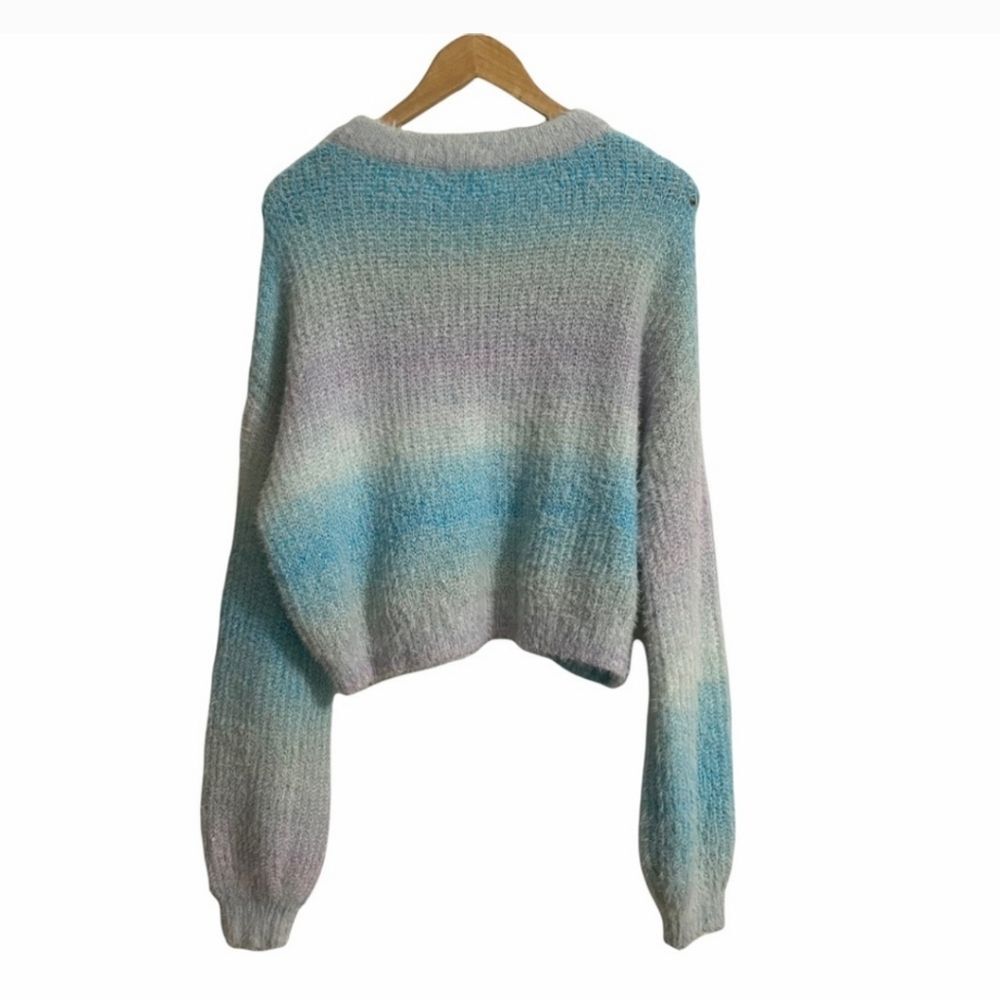 Wild Fable Pastel Ombré Sweater with Balloon Sleeves Size M - Picture 4 of 7